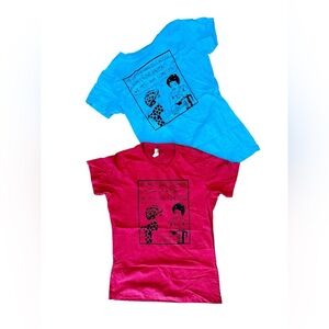 He said I had to choose funny novelty tee animal lovers Blue or red NWT